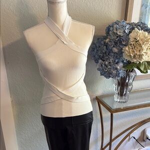 New York and Company Women's Knit Halter Top Sz M